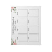 Bloemen - Weekplanner Custom Notitieblok (Linkerzijde)