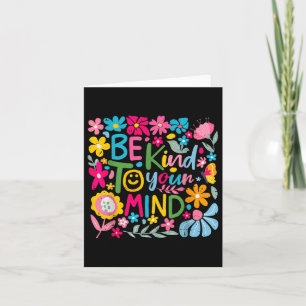 Bloemen Wees vriendelijk voor je geest Geestelijke Kaart
