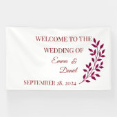 Bloemen welkom. Afstudeerder. Baby-banner | Aangep Spandoek (Horizontaal)