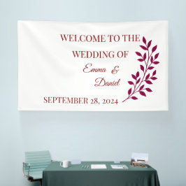 Bloemen welkom. Afstudeerder. Baby-banner | Aangep Spandoek