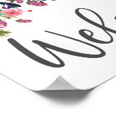 Bloemen Welkom Boho Bohemian Wall Art Poster (Hoek)