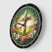 Bloemen Welkom Cross Garden Clock Grote Klok (Hoek)