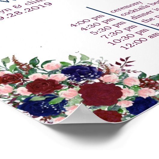 Bloemen Welkom Poster (Hoek)