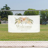 Bloemen Welkom Trouwbanner Spandoek (Insitu)