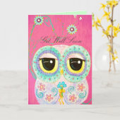 Bloemen wensen - Get Well Kaart (Gele Bloem)