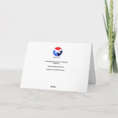 Bloemen Wenskaart gedrukt van Original Artwork Kaart (Achterkant)