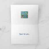 Bloemen Wenskaart gedrukt van Original Artwork Kaart (Binnen)