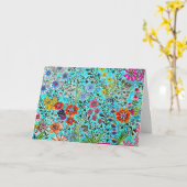 Bloemen Wenskaart gedrukt van Original Artwork Kaart (Gele Bloem)