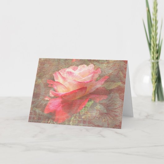 Bloemen Wenskaart Kaart (Voorkant)