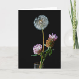 Bloemen Wenskaart klaar om te personaliseren Bedankkaart