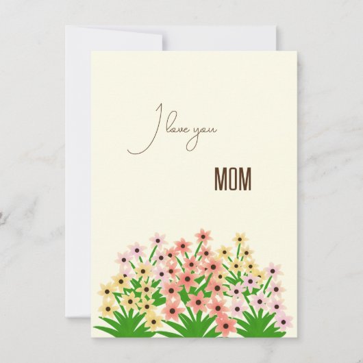 Bloemen Wenskaarten Bedankkaart (Voorkant)