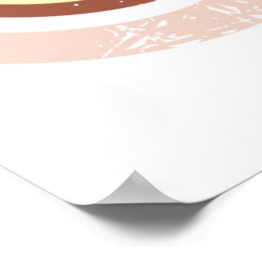 Bloemen wervelen met rode bloemen en kolibrie poster (Hoek)