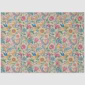  Bloemen Werveltje Elegante Barokke Stijl Tissuepapier (Voorkant)