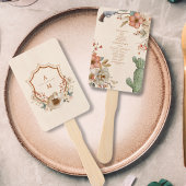 Bloemen Western Cowboys Bruiloft Handwaaier