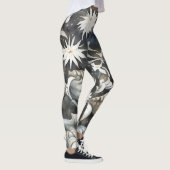  Bloemen Whimsical Art Grijze Leggings (Rechts)