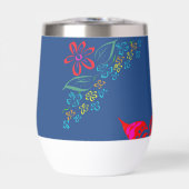 Bloemen Whimsy Folk Art Kleurrijke Dietsy Bloemen  (Voorkant)