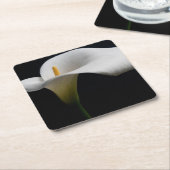 Bloemen | White Calla Lily Kartonnen Onderzetters (Schuin)