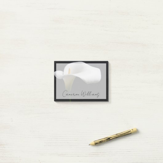 Bloemen | White Calla Lily Post-it® Notes (Op bureau)