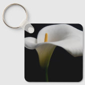 Bloemen | White Calla Lily Sleutelhanger (Voorkant)