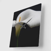 Bloemen | White Calla Lily Vierkante Klok (Hoek)