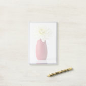 Bloemen | White Dahlia in Red Vase Post-it® Notes (Op bureau)