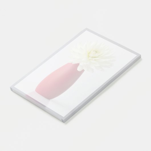 Bloemen | White Dahlia in Red Vase Post-it® Notes (Schuin)