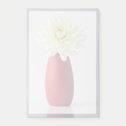 Bloemen | White Dahlia in Red Vase Post-it® Notes (Voorkant)