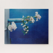 Bloemen | White Iris in Vase Legpuzzel (Horizontaal)