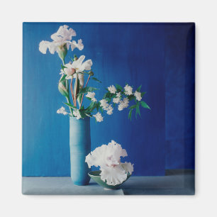Bloemen   White Iris in Vase Magneet