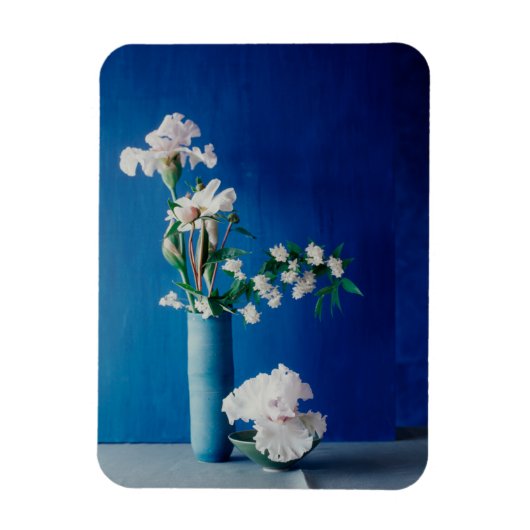 Bloemen | White Iris in Vase Magneet (Verticaal)