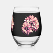 Bloemen Wijnglas Zonder Voet (Achterkant)