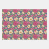 Bloemen Wildbloem Botanisch Patroon Inpakpapier Vel (Voorkant 2)