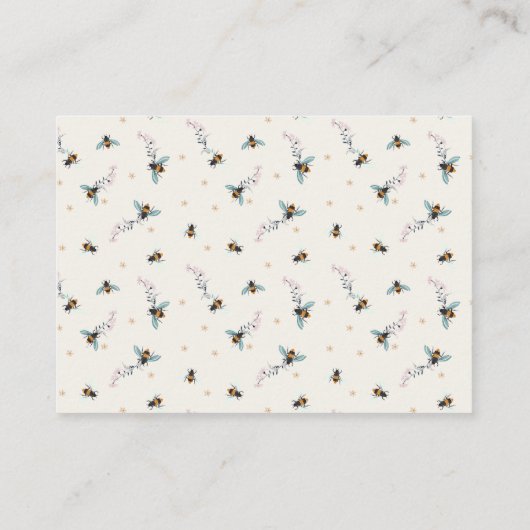 Bloemen Wildbloem Bumble Bee | Luierloof Informatiekaartje (Achterkant)