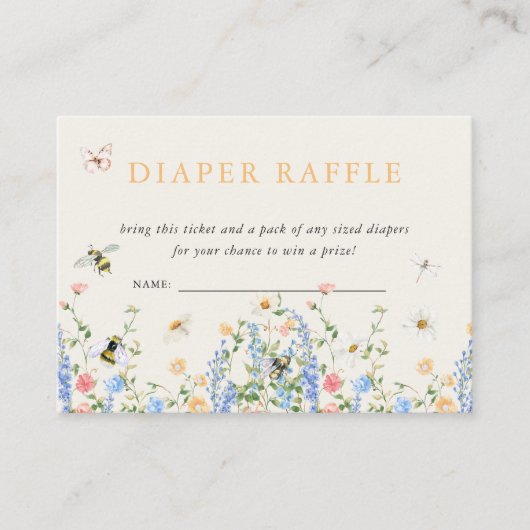 Bloemen Wildbloem Bumble Bee | Luierloof Informatiekaartje (Voorkant)