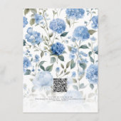Bloemen Wildbloem Elegant Zomer Blauw Wit Detail Informatiekaartje (Achterkant)