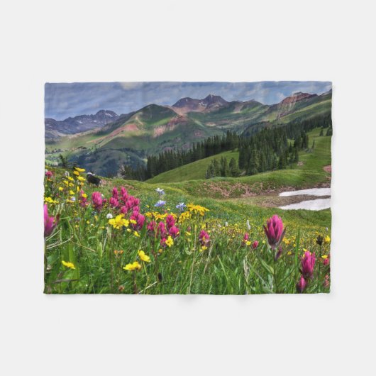 Bloemen | Wildbloemen Durango, Colorado Fleece Deken (Voorkant (Horizontaal))