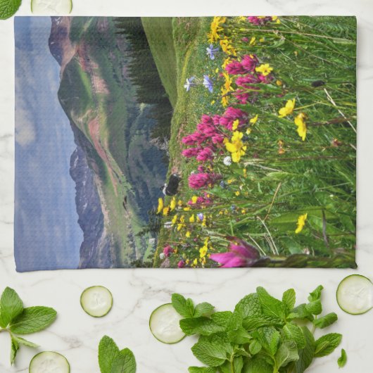 Bloemen | Wildbloemen Durango, Colorado Theedoek (Gevouwen)