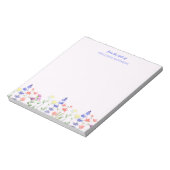 Bloemen Wildbloemen grens van het bureau van de na Notitieblok (Linkerzijde)