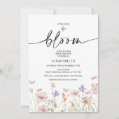 Bloemen Wildbloemen Liefde is in Bloom Vrijgezelle Kaart (Voorkant)