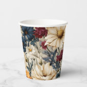 Bloemen Wildbloemen Modern Papieren Bekers (Voorkant)