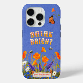 Bloemen Wildbloemen Poppies Vlinders Inspiratie iPhone 15 Pro Case