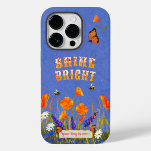 Bloemen Wildbloemen Poppies Vlinders Inspiratie Case-Mate iPhone 14 Pro Hoesje