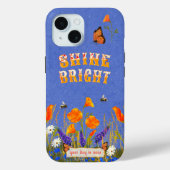 Bloemen Wildbloemen Poppies Vlinders Inspiratie Case-Mate iPhone Case (Achterkant)