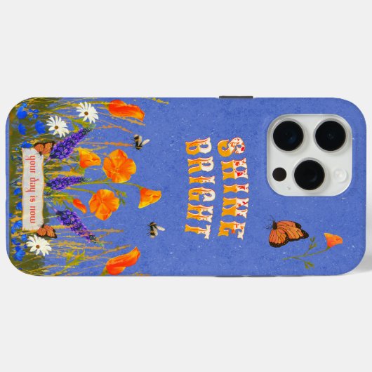 Bloemen Wildbloemen Poppies Vlinders Inspiratie Case-Mate iPhone Case (Achterkant (horizontaal))