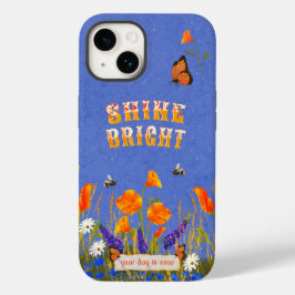 Bloemen Wildbloemen Poppies Vlinders Inspiratie Case-Mate iPhone 14 Hoesje