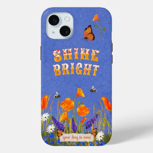 Bloemen Wildbloemen Poppies Vlinders Inspiratie Case-Mate iPhone Case (Achterkant)