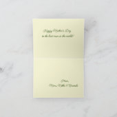 Bloemen Wildbloemen Rustieke Boho Schrift Verjaard Bedankkaart (Binnen)