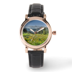 Bloemen   Wildbloemen Silverton Colorado Horloge