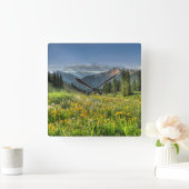 Bloemen | Wildbloemen Silverton Colorado Vierkante Klok (Huis)