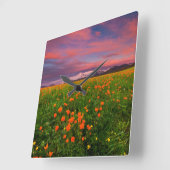 Bloemen | Wilde bloem Gedopte bergen Vierkante Klok (Hoek)